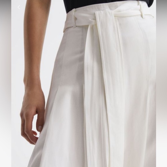 NWT Reiss White Midi Skirt size 0 - Picture 3 of 9